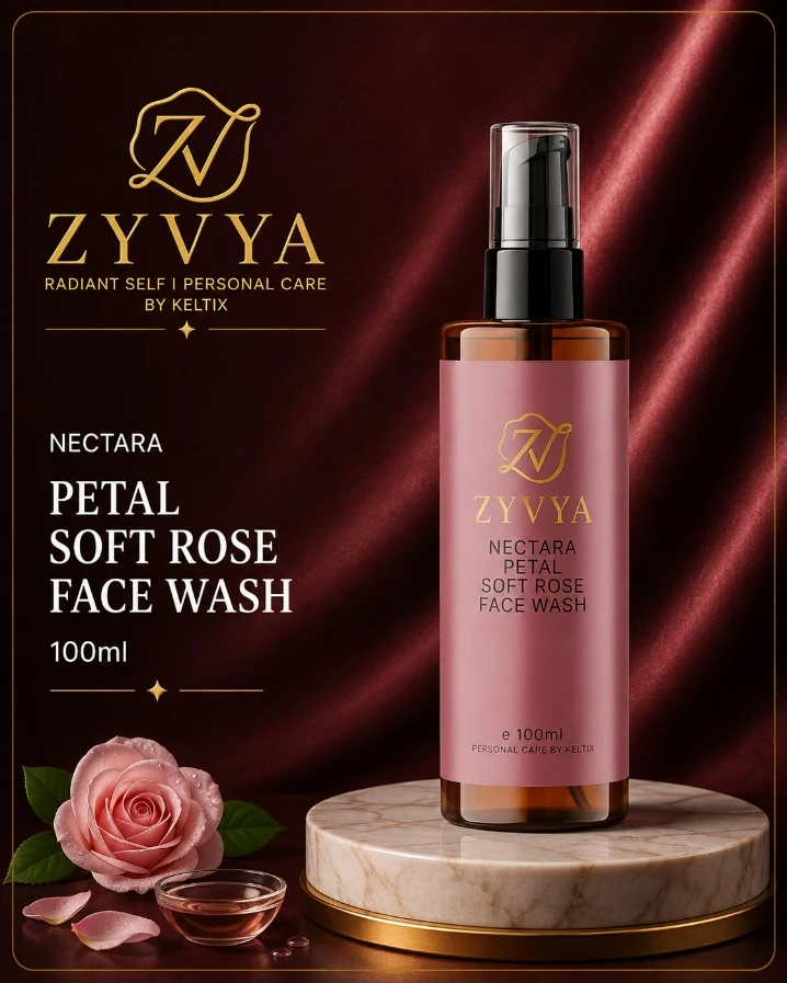 ZYVYA Nectara Petal Soft Rose Face Wash
